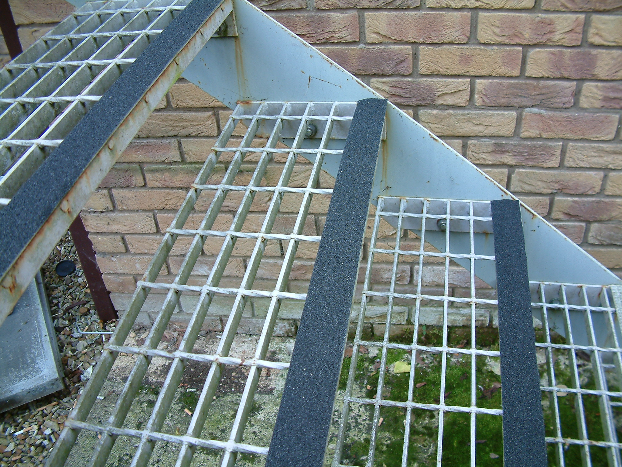 None slip tape in use on stairs