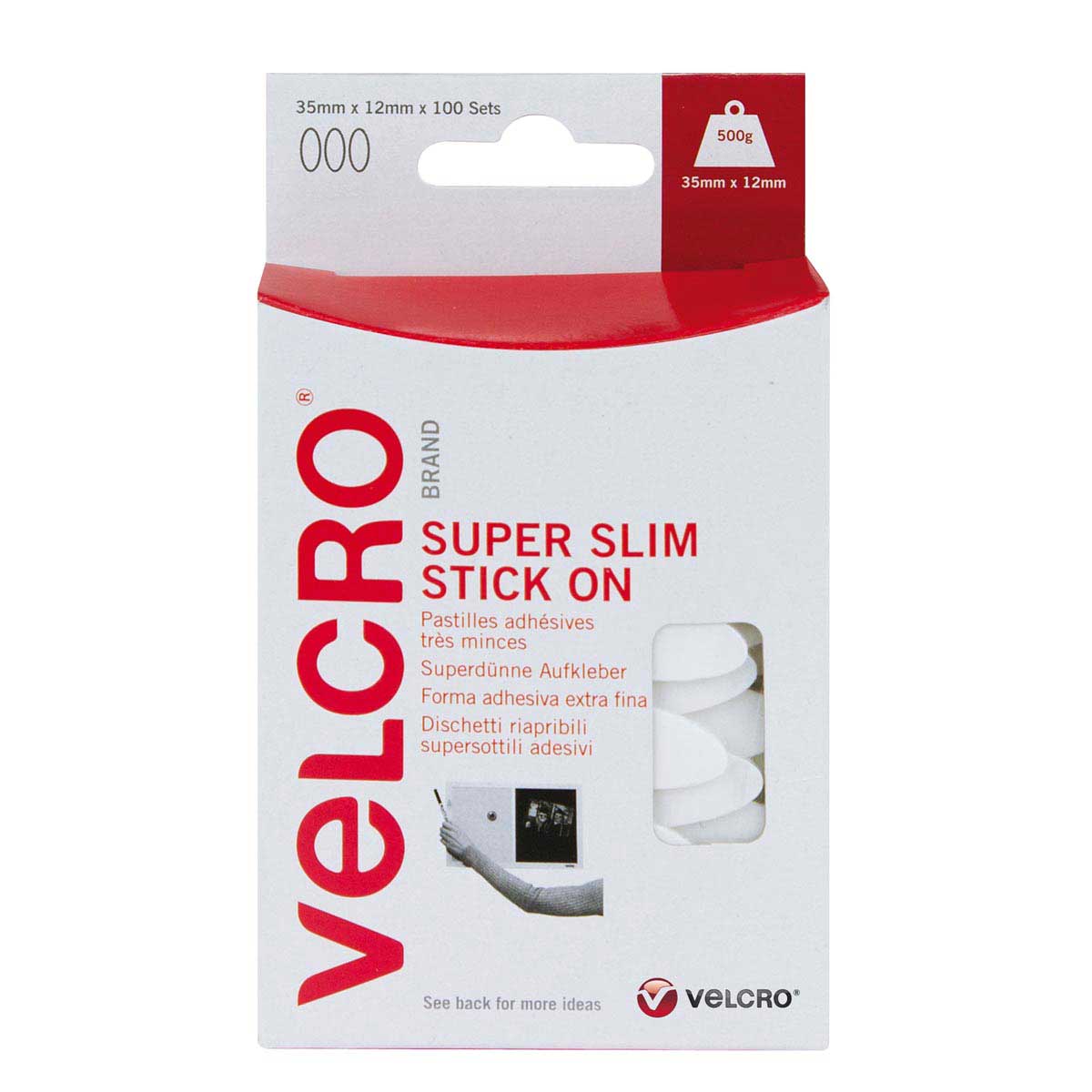 Super Slim Stick on Velcro